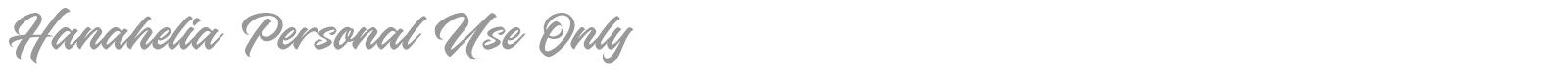Hanahelia font preview